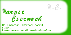 margit csernoch business card